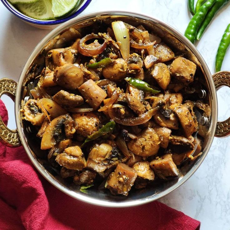 Black Pepper Mushroom Masala